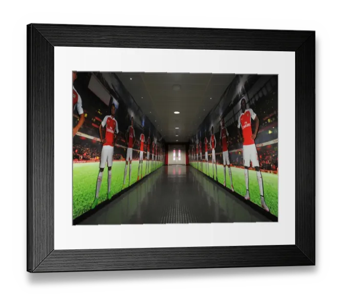 Framed Print : Arsenal Players Grand Entrance: Arsenal vs. West Bromwich Albion, Premier League 2015-16