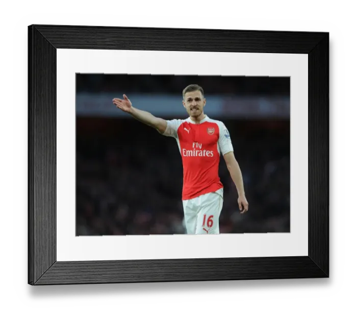 Framed Print : Aaron Ramsey in Action: Arsenal vs. West Bromwich Albion (2015-16) Framed Print : Aaron Ramsey in Action: Arsenal vs. West Bromwich Albion (2015-16)