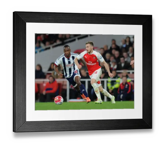 Framed Print : Clash at the Emirates: Ramsey vs. Berahino - Arsenal vs. West Bromwich Albion, Premier League, 2016 Framed Print : Clash at the Emirates: Ramsey vs. Berahino - Arsenal vs. West Bromwich Albion, Premier League, 2016