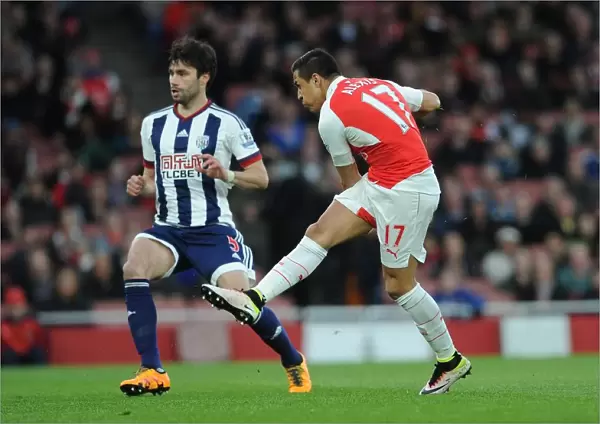 Alexis Sanchez Scores First Goal for Arsenal: Arsenal 1-0 West Bromwich Albion, Premier League 2015-16