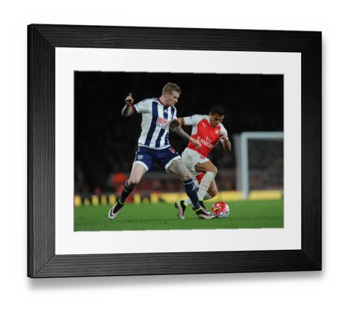 Framed Print : Clash of Wings: Sanchez vs McClean - Arsenal's Battle against West Bromwich Albion Framed Print : Clash of Wings: Sanchez vs McClean - Arsenal's Battle against West Bromwich Albion