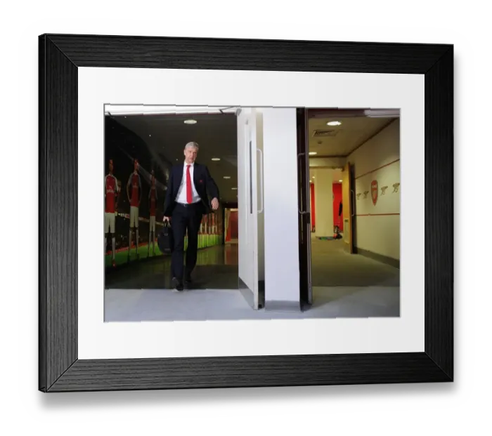 Framed Print : Arsene Wenger Arrives at Emirates Stadium before Arsenal vs. West Bromwich Albion (2015-16) Framed Print : Arsene Wenger Arrives at Emirates Stadium before Arsenal vs. West Bromwich Albion (2015-16)