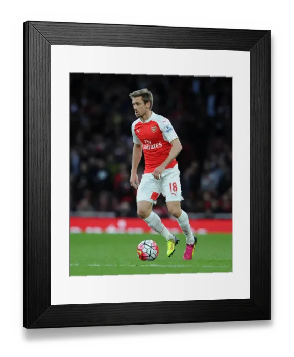 Framed Print : Nacho Monreal (Arsenal). Arsenal 2: 0 West Bromwich Albion. Barclays Premier League Framed Print : Nacho Monreal (Arsenal). Arsenal 2: 0 West Bromwich Albion. Barclays Premier League