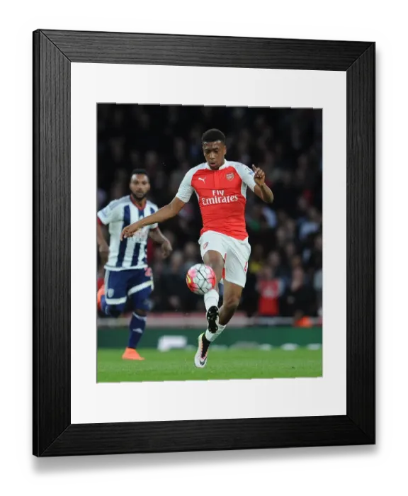 Framed Print : Alex Iwobi (Arsenal). Arsenal 2: 0 West Bromwich Albion