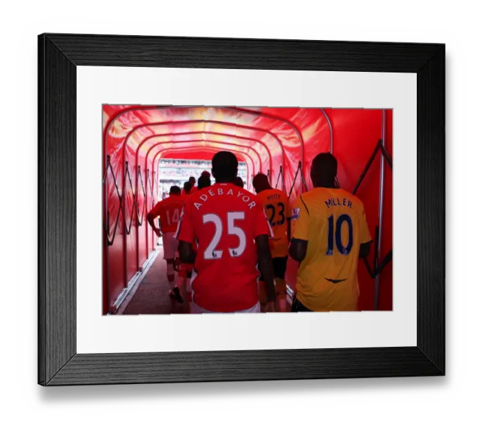 Framed Print : Emmanuel Adebayor (Arsenal) Ishmael Miller (West Brom) Framed Print : Emmanuel Adebayor (Arsenal) Ishmael Miller (West Brom)