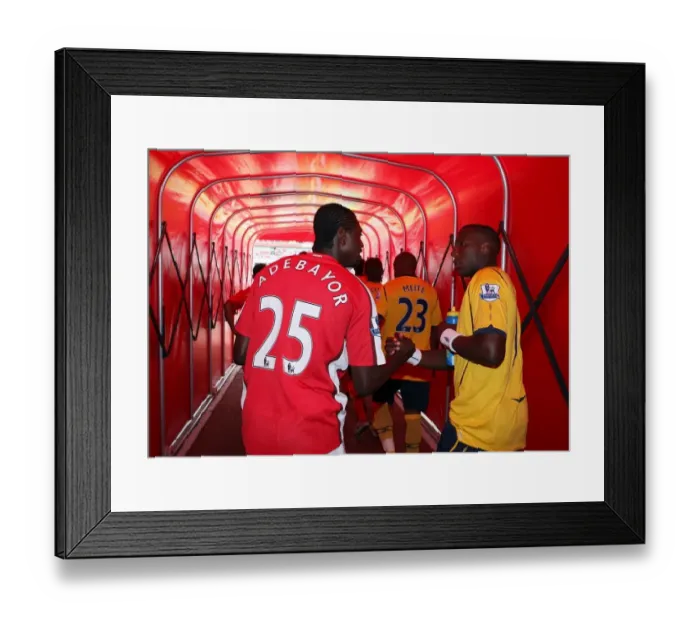Framed Print : Emmanuel Adebayor (Arsenal) Ishmael Miller (West Brom) Framed Print : Emmanuel Adebayor (Arsenal) Ishmael Miller (West Brom)