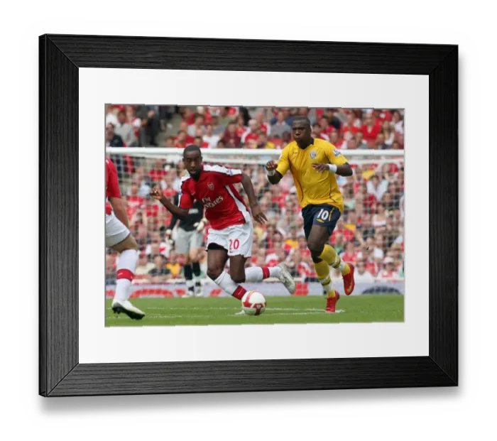 Framed Print : Arsenal's Djourou Scores Against Miller's West Brom: 1-0 FA Premier League Victory at Emirates Stadium (August 16, 2008)