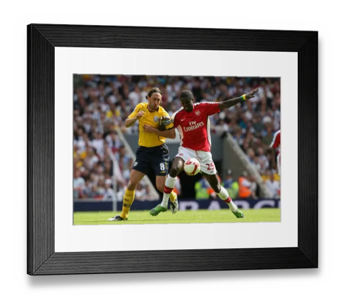 Framed Print : Adebayor's Solo Goal: Arsenal's 1-0 Win Over West Bromwich Albion, 2008