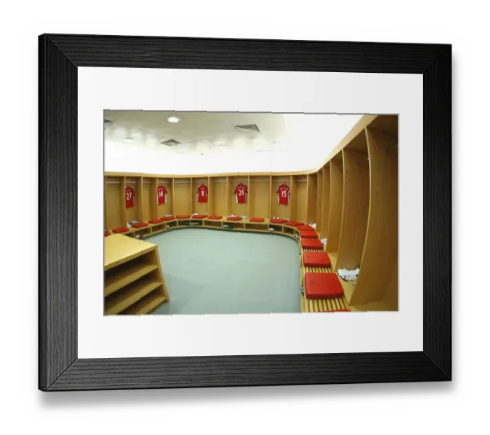 Framed Print : Arsenal Football Club: Pre-Match Focus in the Changing Room, 2008 Framed Print : Arsenal Football Club: Pre-Match Focus in the Changing Room, 2008