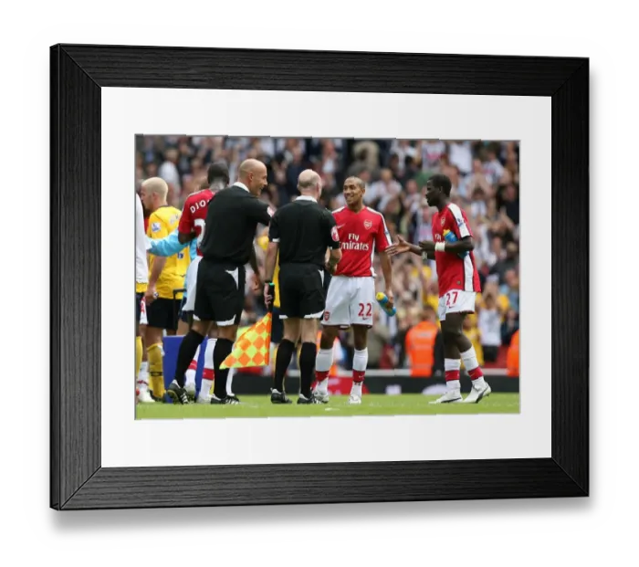 Framed Print : Gael Clichy and Emmanuel Eboue Framed Print : Gael Clichy and Emmanuel Eboue