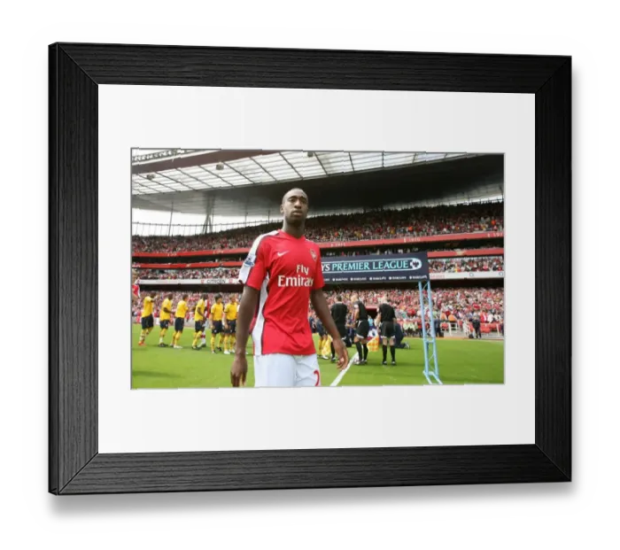 Framed Print : Arsenal's Johan Djourou Celebrates First Goal Against West Brom, 1-0 at Emirates Stadium, 2008 Framed Print : Arsenal's Johan Djourou Celebrates First Goal Against West Brom, 1-0 at Emirates Stadium, 2008