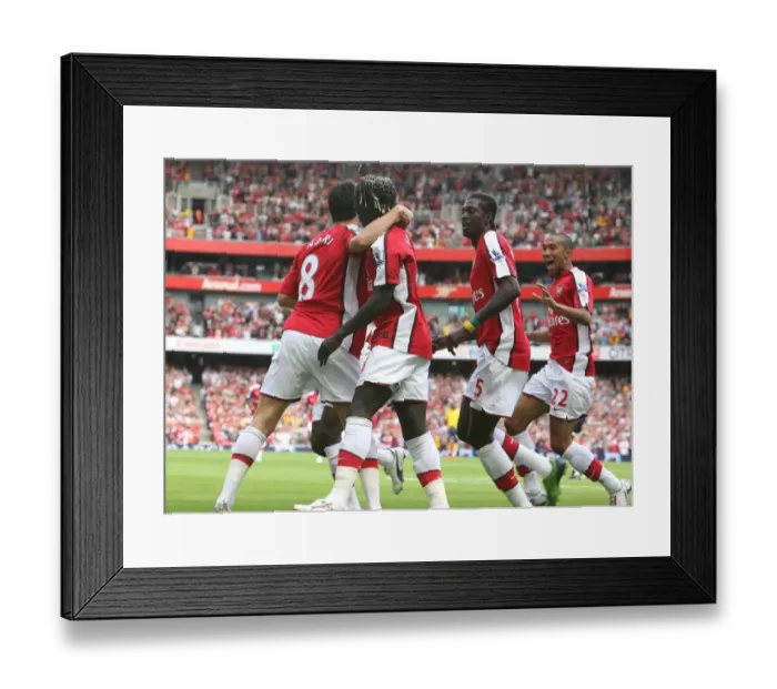 Framed Print : Samir Nasri celebrates scoring the Arsenal goal with Bacary Sagna Framed Print : Samir Nasri celebrates scoring the Arsenal goal with Bacary Sagna
