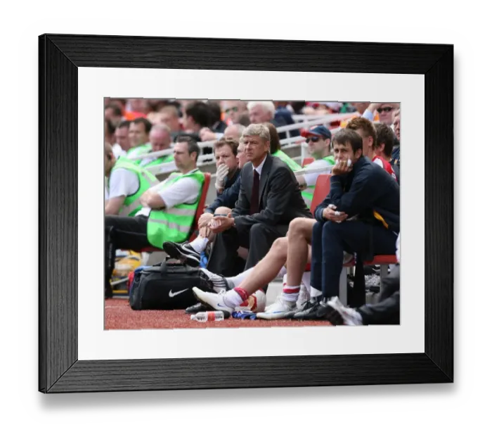 Framed Print : Arsene Wenger Leading Arsenal to Victory: Arsenal 1:0 West Bromwich Albion, Premier League, 2008 Framed Print : Arsene Wenger Leading Arsenal to Victory: Arsenal 1:0 West Bromwich Albion, Premier League, 2008