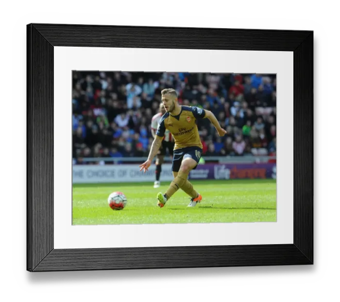 Framed Print : Jack Wilshere in Action: Arsenal vs. Sunderland (Premier League 2015-16) Framed Print : Jack Wilshere in Action: Arsenal vs. Sunderland (Premier League 2015-16)