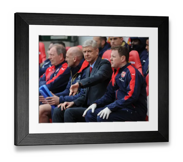 Framed Print : Arsene Wenger and Arsenal Face Sunderland in Premier League Showdown (2015-16) Framed Print : Arsene Wenger and Arsenal Face Sunderland in Premier League Showdown (2015-16)