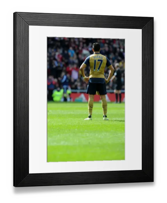 Framed Print : Alexis Sanchez in Action: Arsenal vs. Sunderland (2015-16 Premier League)