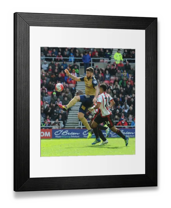 Framed Print : Clash at The Stadium of Light: Olivier Giroud vs. DeAndre Yedlin - A Premier League Battle Framed Print : Clash at The Stadium of Light: Olivier Giroud vs. DeAndre Yedlin - A Premier League Battle