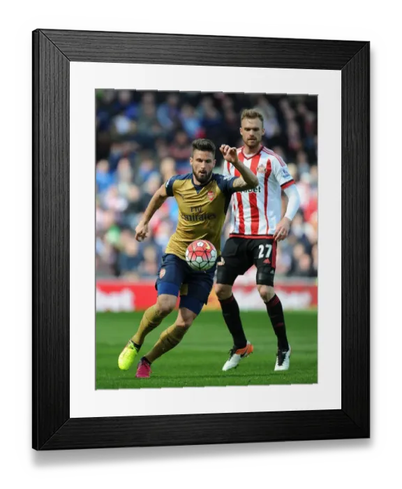 Framed Print : Giroud vs. Kirchhoff: A Premier League Battle at Sunderland (2015-16) Framed Print : Giroud vs. Kirchhoff: A Premier League Battle at Sunderland (2015-16)