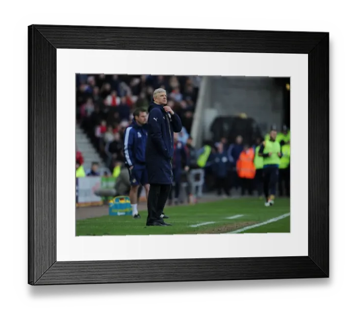 Framed Print : Arsene Wenger at Sunderland: Arsenal's Premier League Showdown, April 2016