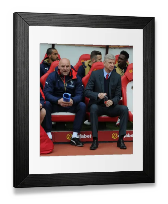 Framed Print : Arsene Wenger and Steve Bould Lead Arsenal at Sunderland, 2016 Premier League Framed Print : Arsene Wenger and Steve Bould Lead Arsenal at Sunderland, 2016 Premier League