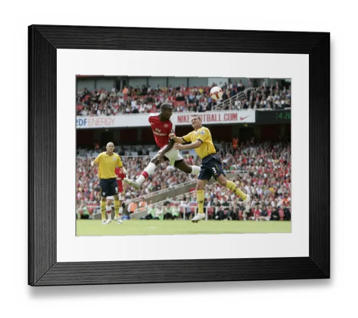 Framed Print : Johan Djourou (Arsenal) Paul Robinson (West Brom) Framed Print : Johan Djourou (Arsenal) Paul Robinson (West Brom)