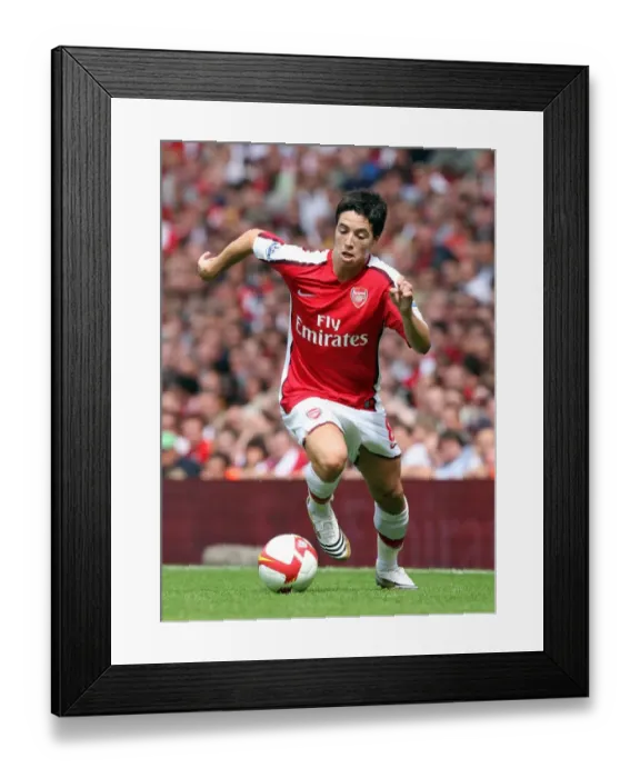 Framed Print : Samir Nasri Scores the Thrilling Winner: Arsenal 1-0 West Bromwich Albion, FA Premier League, 2008