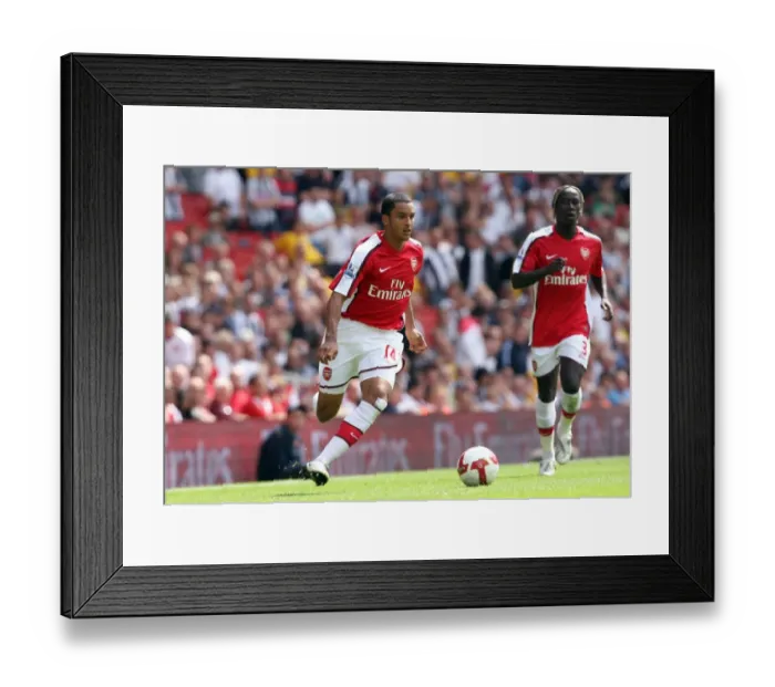 Framed Print : Theo Walcott's Strike: Arsenal's 1-0 Victory Over West Brom, FA Premier League, 2008