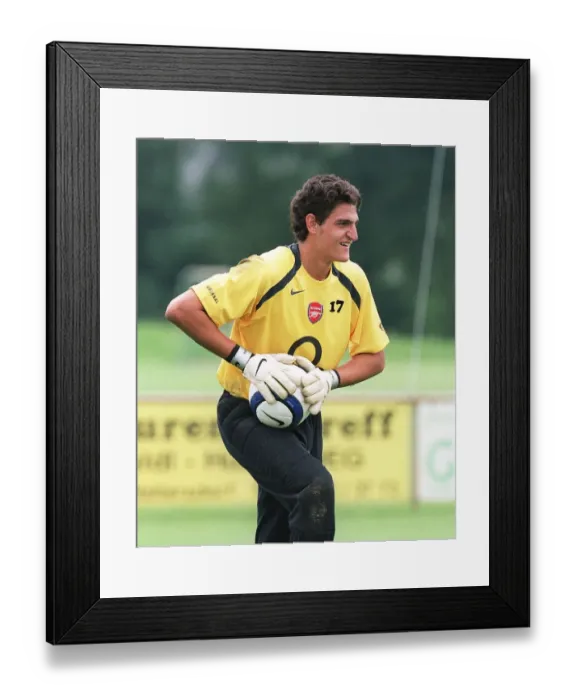 Framed Print : Vito Mannone in Arsenal Training, Austria, 2005