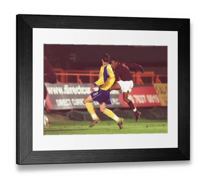 Framed Print : Jay Simpson scores Arsenals 1st goal Framed Print : Jay Simpson scores Arsenals 1st goal