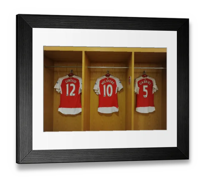 Framed Print : Arsenal Players in the Changing Room Before Arsenal vs. Norwich City, Premier League 2015-16 Framed Print : Arsenal Players in the Changing Room Before Arsenal vs. Norwich City, Premier League 2015-16