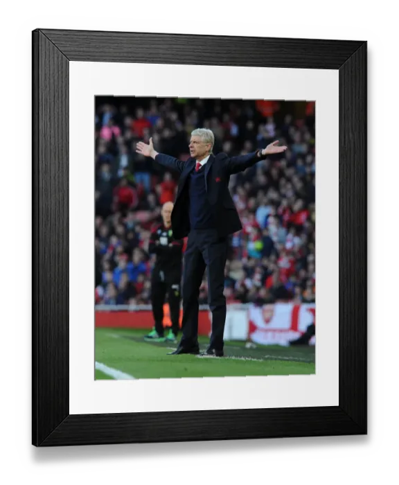 Framed Print : Arsene Wenger Leads Arsenal Against Norwich City in Premier League 2015-16
