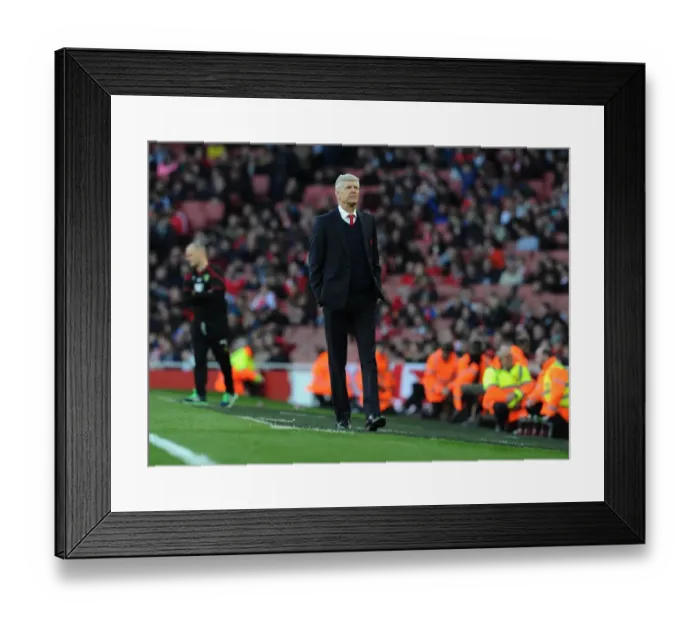 Framed Print : Arsene Wenger Leads Arsenal Against Norwich City in Premier League 2015-16