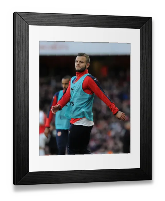 Framed Print : Arsenal's Jack Wilshere in Action: Arsenal vs. Norwich City (Premier League 2015-16)