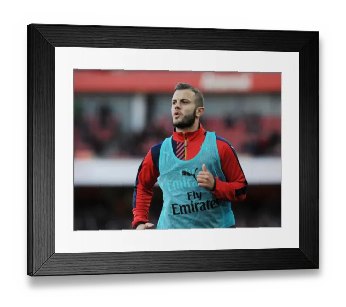 Framed Print : Arsenal's Jack Wilshere in Action: Arsenal vs. Norwich City (2015-16)