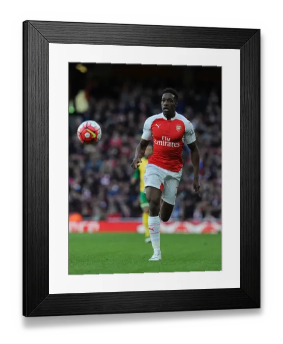 Framed Print : Arsenal's Danny Welbeck in Action Against Norwich City (2015-16)