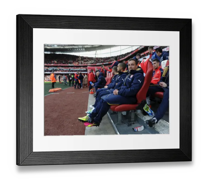 Framed Print : Santi Cazorla on the Arsenal Bench, 2015-16 Premier League: Arsenal vs. Norwich City Framed Print : Santi Cazorla on the Arsenal Bench, 2015-16 Premier League: Arsenal vs. Norwich City