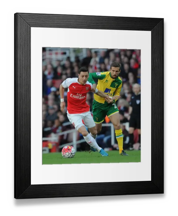 Framed Print : Mesut Ozil vs. Gary O'Neil: A Battle at the Emirates, Arsenal vs. Norwich City, Premier League, 2016 Framed Print : Mesut Ozil vs. Gary O'Neil: A Battle at the Emirates, Arsenal vs. Norwich City, Premier League, 2016