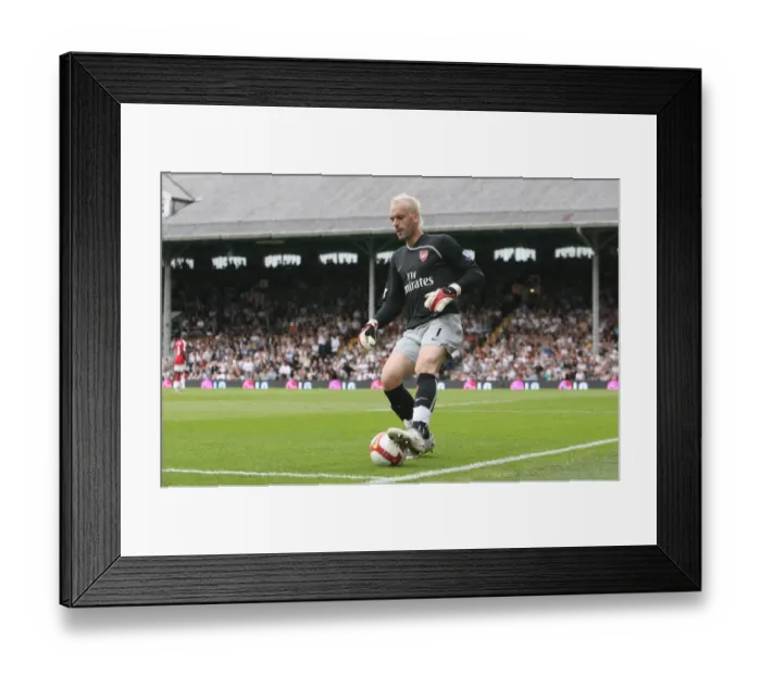Framed Print : Manuel Almunia: Heroic Performance as Arsenal Edge Past Fulham 1-0, 2008 Framed Print : Manuel Almunia: Heroic Performance as Arsenal Edge Past Fulham 1-0, 2008
