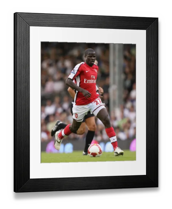 Framed Print : Emmanuel Eboue's Victory: Fulham 1-0 Arsenal, August 2008