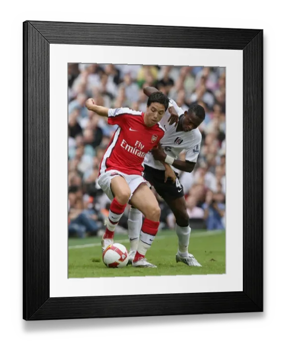 Framed Print : Nasri vs. Pantsil: A Battle at Craven Cottage - Arsenal's 1:0 Victory over Fulham, 2008 Framed Print : Nasri vs. Pantsil: A Battle at Craven Cottage - Arsenal's 1:0 Victory over Fulham, 2008
