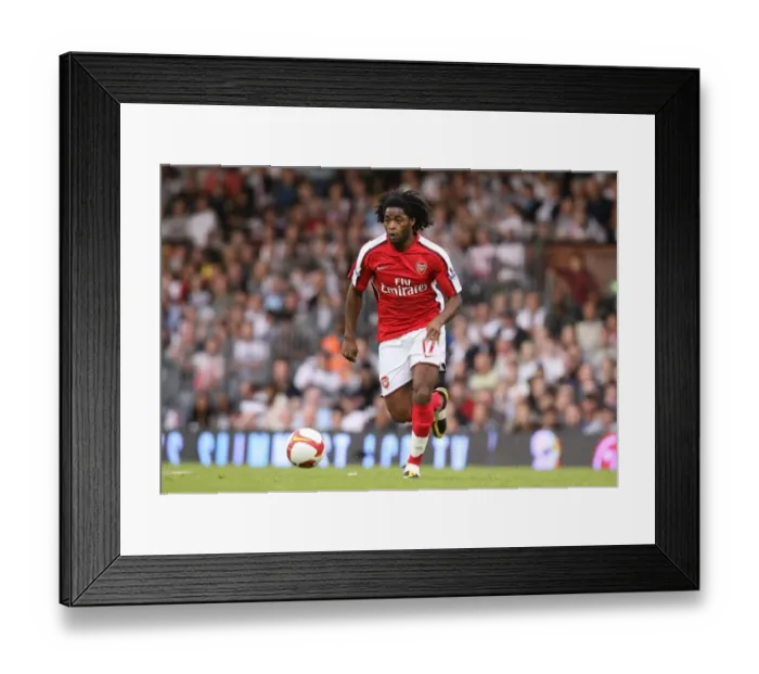 Framed Print : Alex Song's Victory: Arsenal's 1-0 Win Over Fulham at Craven Cottage, 2008
