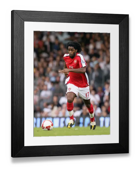 Framed Print : Alex Song's Victory: Arsenal's 1:0 Win Over Fulham at Craven Cottage, 2008