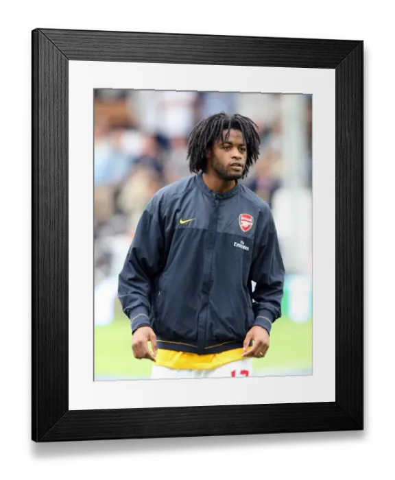 Framed Print : Alex Song's Victory: Arsenal 1-0 Fulham at Craven Cottage (2008)