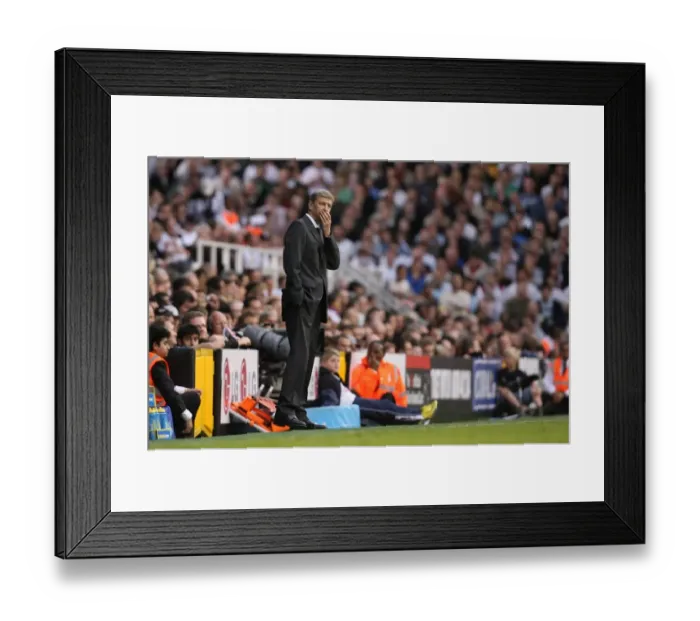 Framed Print : Arsene Wenger: Leading Arsenal to Victory Against Fulham, 2008