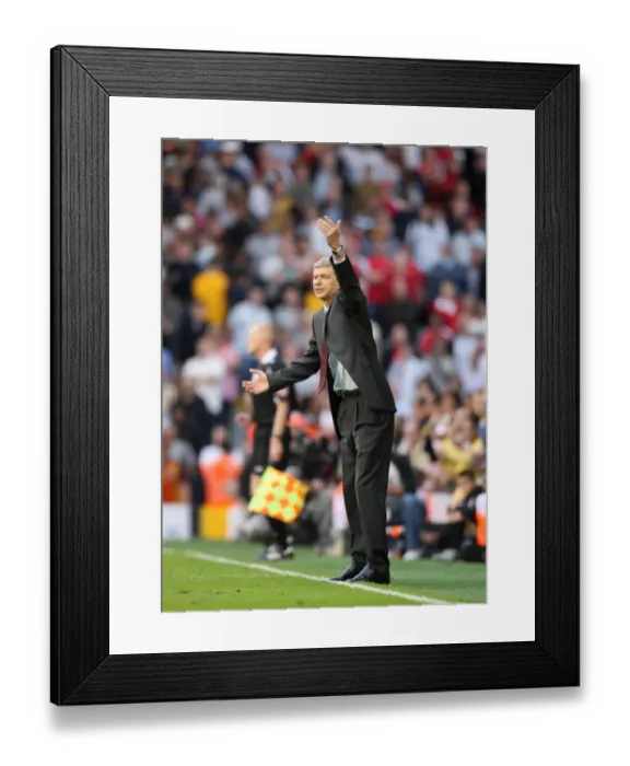 Framed Print : Arsene Wenger Alone: Fulham's 1-0 Victory over Arsenal, 2008 Framed Print : Arsene Wenger Alone: Fulham's 1-0 Victory over Arsenal, 2008