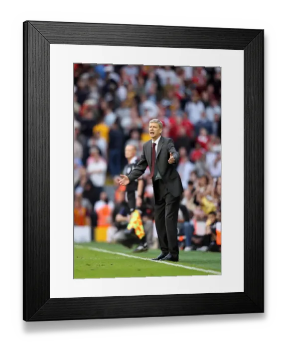 Framed Print : Arsene Wenger: A Lone Figure Amidst Fulham's 1:0 Victory over Arsenal, Barclays Premier League, 2008 Framed Print : Arsene Wenger: A Lone Figure Amidst Fulham's 1:0 Victory over Arsenal, Barclays Premier League, 2008