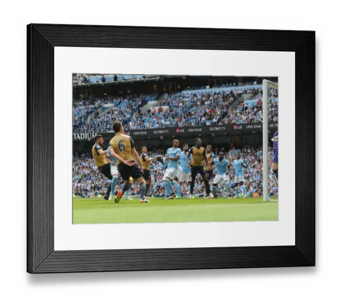 Framed Print : Giroud's Dramatic Last-Minute Goal: Manchester City vs. Arsenal, Premier League 2015-16 Framed Print : Giroud's Dramatic Last-Minute Goal: Manchester City vs. Arsenal, Premier League 2015-16
