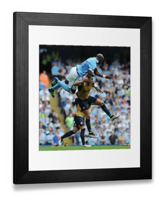 Framed Print : Premier League Showdown: Manchester City vs. Arsenal - Clash at the Etihad (2016)