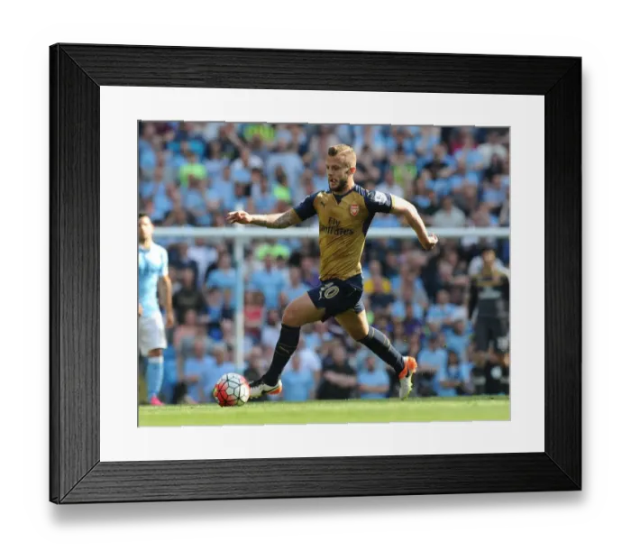 Framed Print : Jack Wilshere vs Manchester City: Premier League Battle (May 2016)