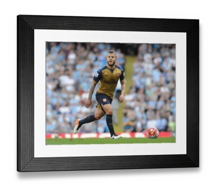 Framed Print : Jack Wilshere in Action: Arsenal vs. Manchester City, Premier League 2015-16 Framed Print : Jack Wilshere in Action: Arsenal vs. Manchester City, Premier League 2015-16